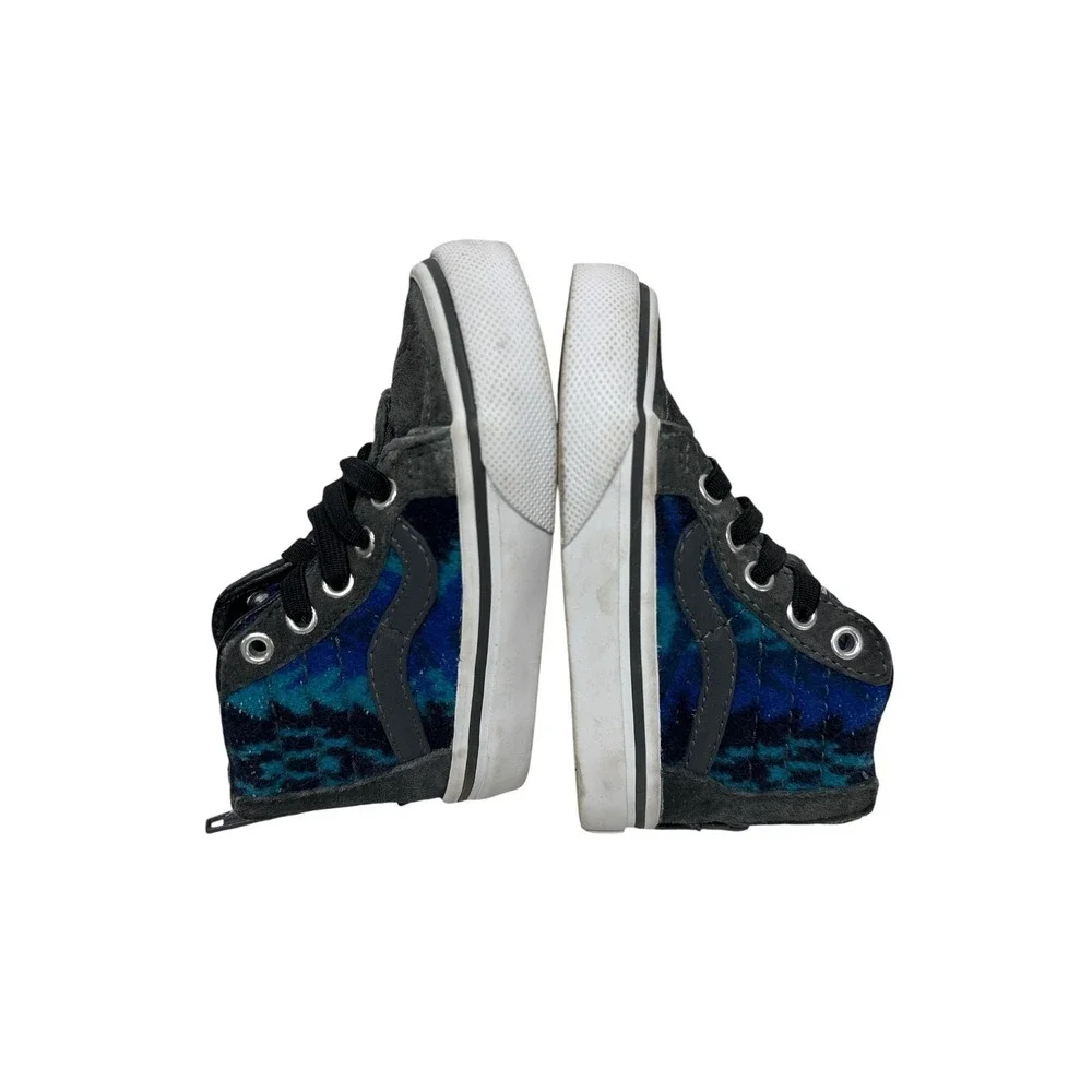 Vans Pendleton Blue Tribal SK8-Hi 3M Scotchgard Insulated Hi-Top Sneakers US 4.5